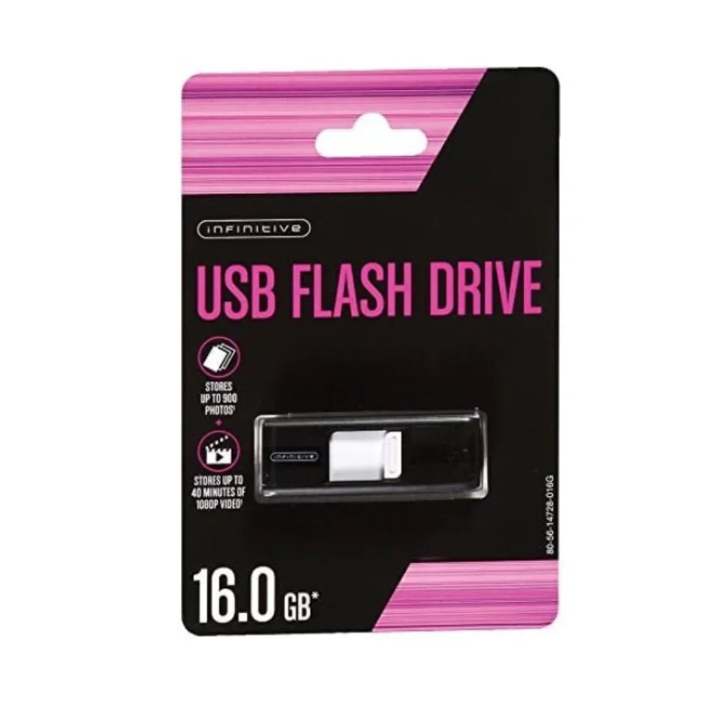 Infinitive USB Flash Drive 16GB (Black) -NEW